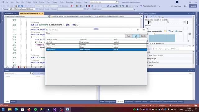 WPF MVVM Application That Work With MSSQL Database