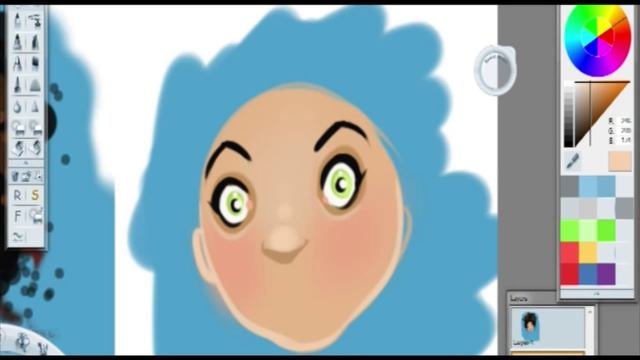 Sketch test with Pogo stylus on an iPod, recreated on a Cintiq 12wx смотреть онлайн