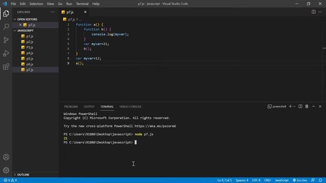 Zero to Hero in JavaScript Part 7 | the | scope chain in the Hindi ...