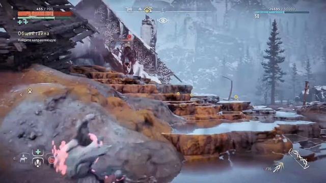Прохождение Horizon Zero Dawn: The Frozen Wilds #8 (PS4) - Лагерь разбойников "Камнепад" смотреть онлайн