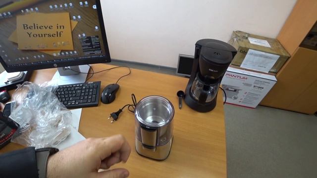 Вкусный кофе на работе: обзор кофеварки DEXP DCM-0600 и кофемолки DEXP CG-220S смотреть онлайн