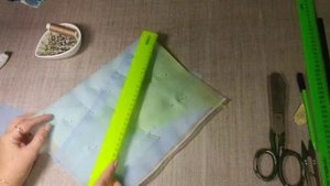 Из остатков тюля,вуали и пряжи./Все остатки в одну работу/(2021г)