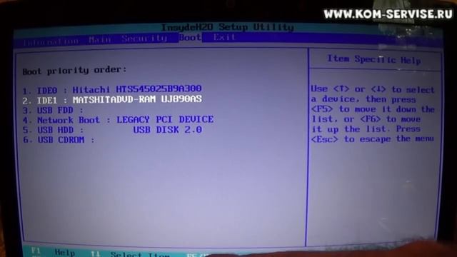 Как зайти в БИОС ноутбука Acer и выбрать флешку или оптический привод. смотреть онлайн