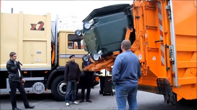 бак мусорный погрузка смотреть онлайн