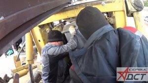 замена радиатора , ремонт двс ямз 238 на бульдозере ТМ10 ГСТ ДСТ УРАЛ