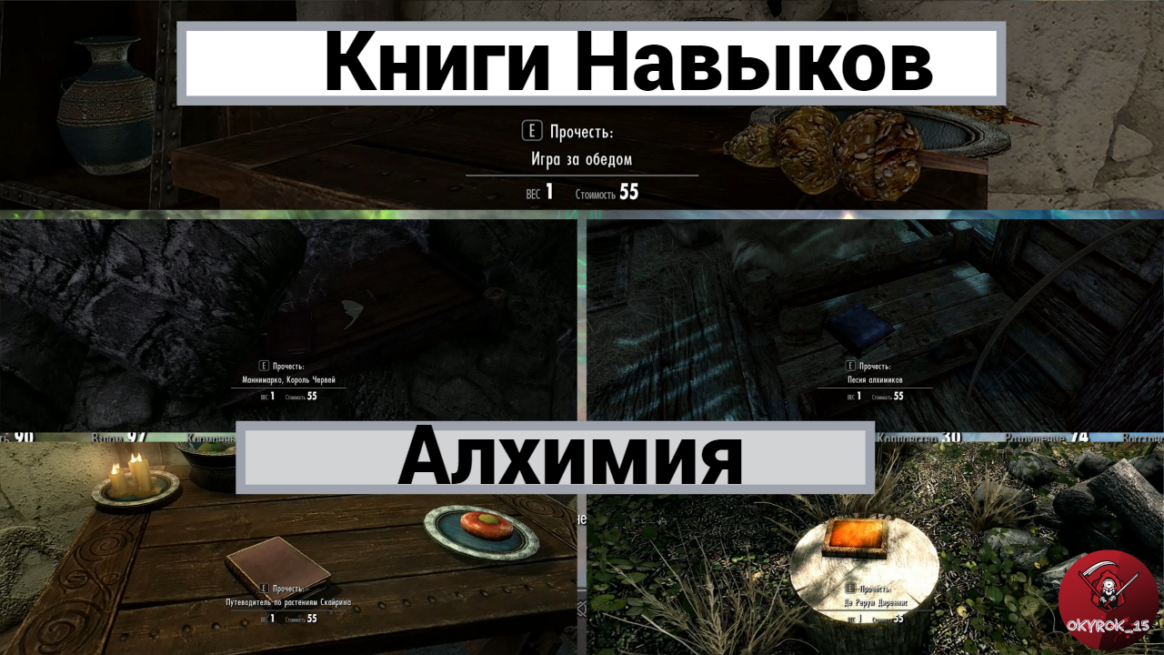 Skyrim Anniversary Edition. Местонахождения всех книг по Алхимии.
