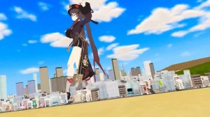 [巨人娘 Giantess] Hu Tao Growth Dance - ELECT - [MMD]