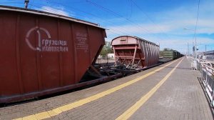 ВЛ80С-988 с грузовым поездом прибывает на станцию Нижний Новгород-Сортировочный