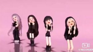Black Pink roblox how you like that dance