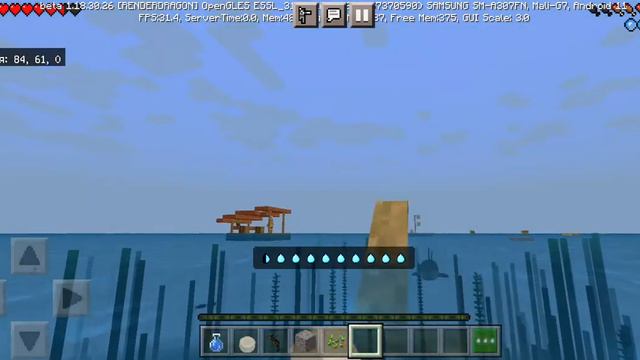майнкарфт выживание на плоту с стеной #minecraft #игры #майнкрафтпе #плот #маин #майнкрафт #игра