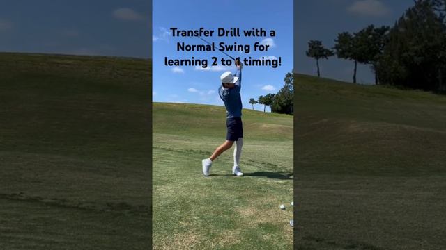 Learn the weight transfer of Nicklaus and Trevino with this drill. #gravitygolf