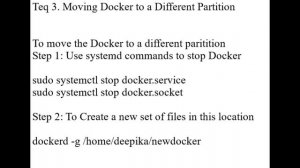 Moving Docker to a Different Partition