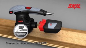 Обзор Эксцентриковая шлифовальная машина Skil 7445, Skil 7455