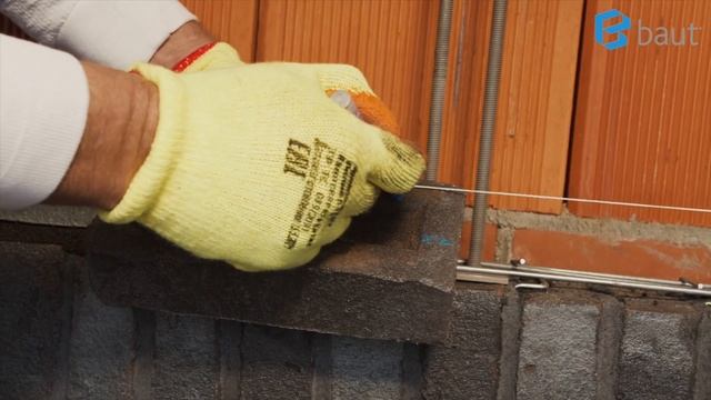 Монтаж кирпичных перемычек в полтора кирпича длиной более 2-х метров с системой BAUT