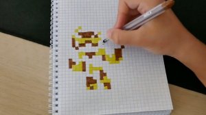 ЗЕВС БРОК по КЛЕТОЧКАМ - how to draw / pixel art