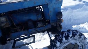 Советский  Король - Tрактор Т-40 Tест-драйв в снегу!