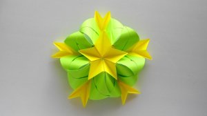 Оригами простой цветок ?Мастер класс ? DIY цветок из бумаги