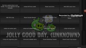 Bad Piggies консоль разработчика: уровни открыты, предметы открыты, в песочницах все предметы по 10