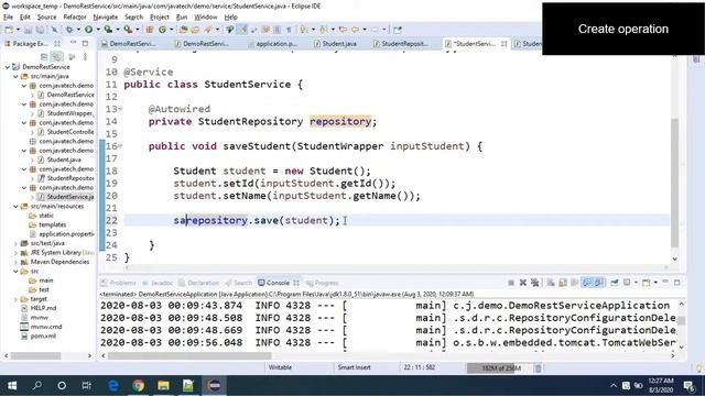 Spring boot + rest service + jpa + maven + mysql + CRUD operations + postman