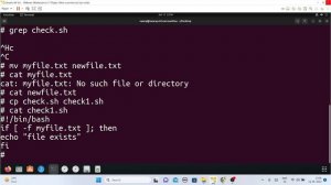 FILE OPERATIONS IN SHELL SCRIPT