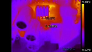 Hantek DSO2D15 через тепловизор