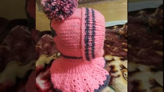 Детская шапка-шлем на 2 года