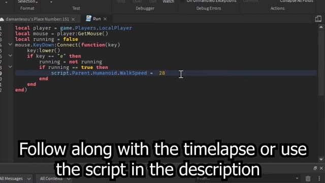 How To Make Press Key To Run In Roblox Studio! смотреть онлайн