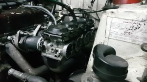 Bike carburetors Installed on Nissan pickup