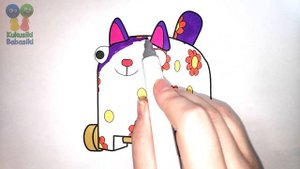№168 Woodventures coloring for kids 🌈 We color Kitty Meow 🎨 Coloring wooden toys from the cartoon