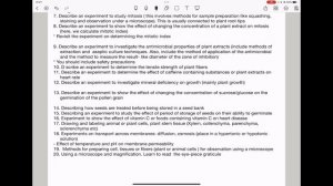 Pearson Edexcel International A level biology unit 3 potential questions