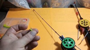 СНАСТЬ ДЛЯ ЛОВЛИ ФОРЕЛИ СО ЛЬДА НА МАЛЬКА__ПАСТУ__РЕЗИНУ.mp4