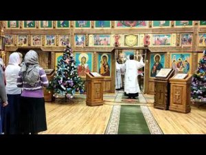 Крещенская служба в анадырском Свято-Троицком кафедральном соборе