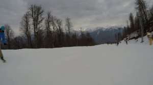 2024-03-05. Сочи. Красная поляна. Красная поляна (синяя)