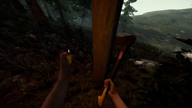 [LIVE] Can I survive realistic The Forest? | Katana, Flare Gun and Island Base