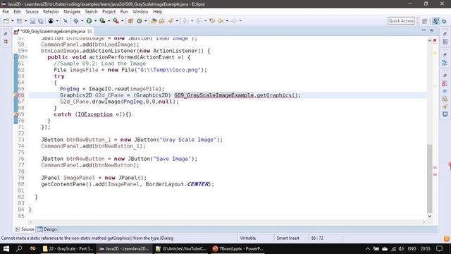 GrayScale | Part 3 - Load Png Image | Java2D Tutorial #22 смотреть онлайн