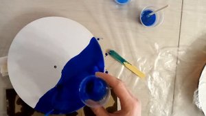 часы море из эпоксидной смолы