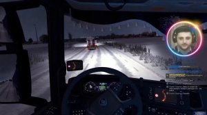 🔴 TruckersMP ETS 2 Везём подарки и молоко детям с vladOS #63 25.12.2020