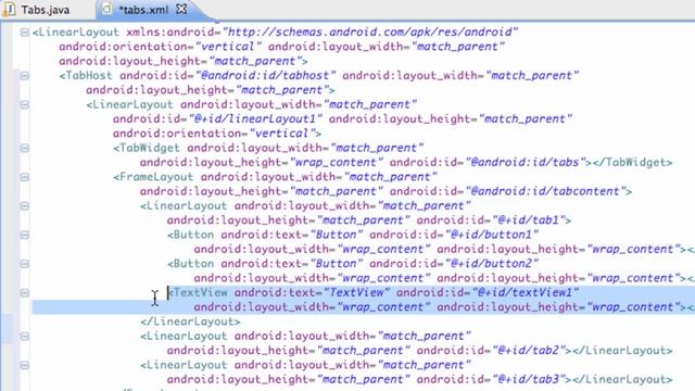 Android Application Development Tutorial - 84 - Tabs setup with TabHost