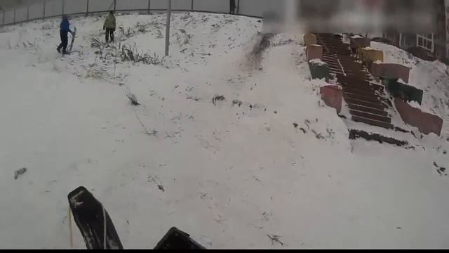 Action clip•|•Ride on snow-cat•|•Экшн клип,катаемся на снегокате! смотреть онлайн