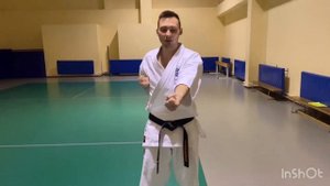 Моротэ цуки+ой цуки. База каратэ. Обучающее видео