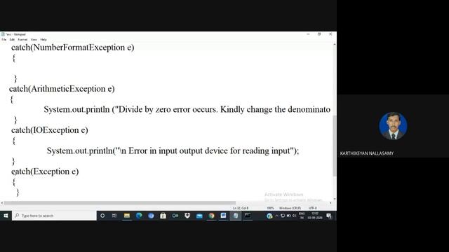 Exception Handling смотреть онлайн