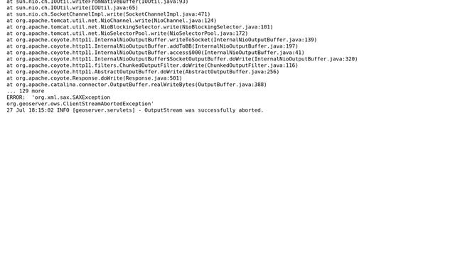 GIS: GeoServer stack trace when printing map using MapFish 2.1.2 смотреть онлайн