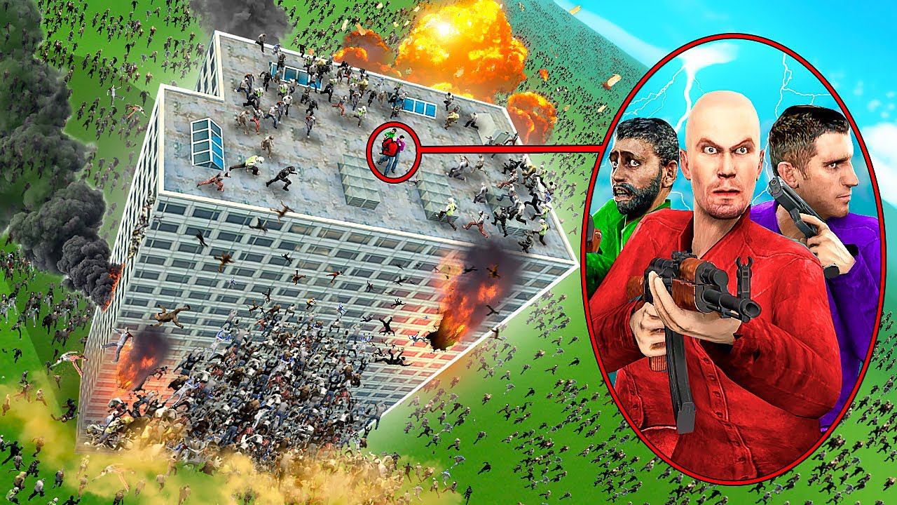 ЗОМБИ ПРОТИВ НЕБОСКРЕБА! СТРАШНЫЙ ЗОМБИ АПОКАЛИПИС В Garry`s Mod