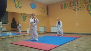 Сдача на бело-жёлтый пояс