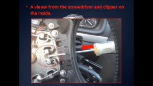 PEUGEOT 407 Airbag removal and horn repair