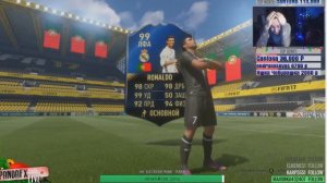 RUSSIAN TOTTY RONALDO 99 IN PACK FUT 17 FIFA 17