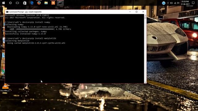 install PiP, OpenCV, Matplotlib and Numpy Python Library