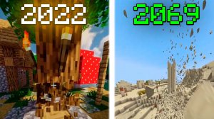 Майнкрафт но Физика майнкрафта 2022 против 2069 года minecraft physics 2022 vs 2069