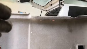 Химчистка потолка ниссан, разбор химии для чистки салона, срезание лобового стекла.