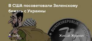 Американский журналист Никсон призвал президента Зеленского бежать из Украины